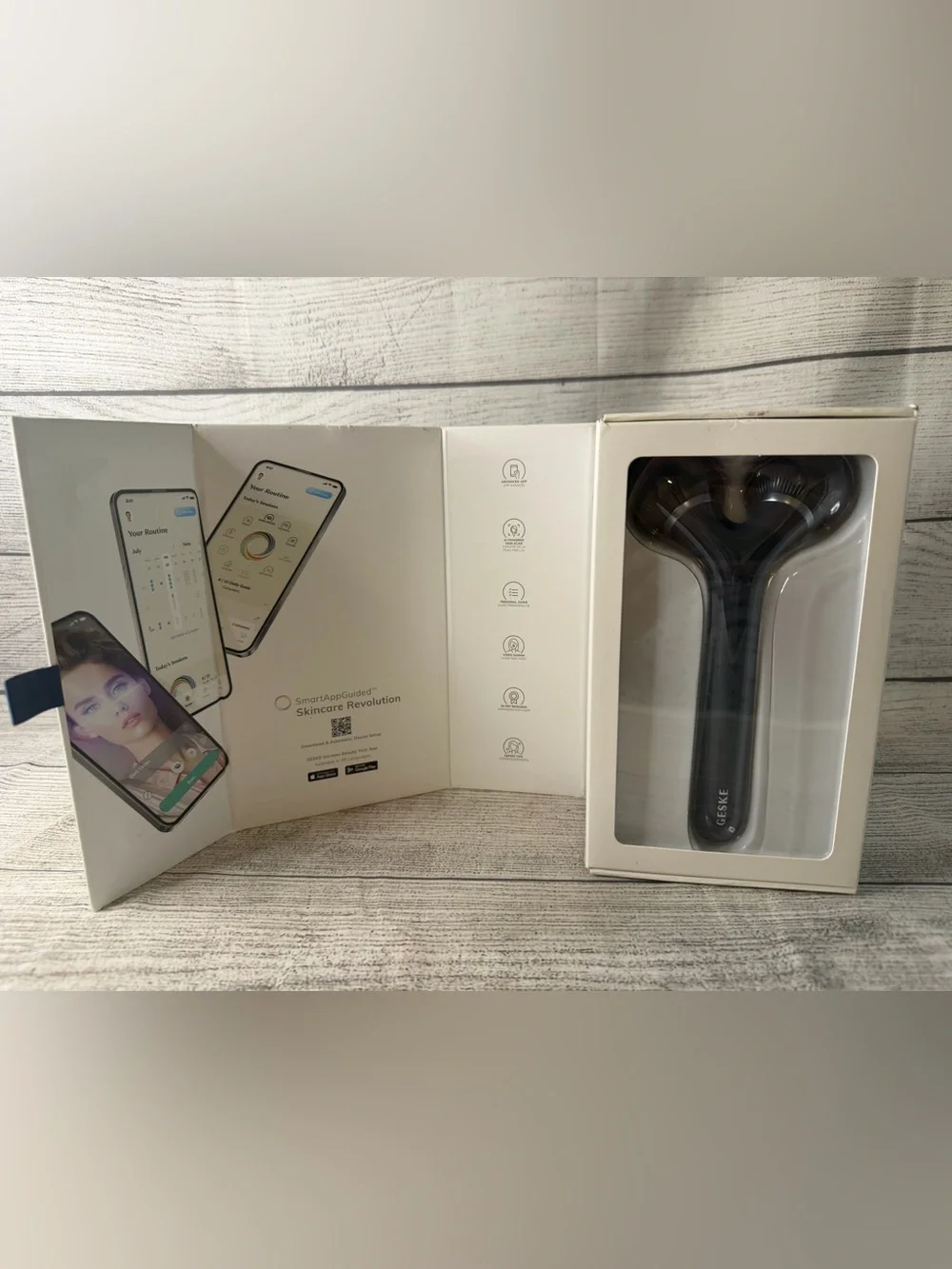 GESKE SmartAppGuided™ Sonic Facial & Body Roller | 4 in 1 | Derma Roller